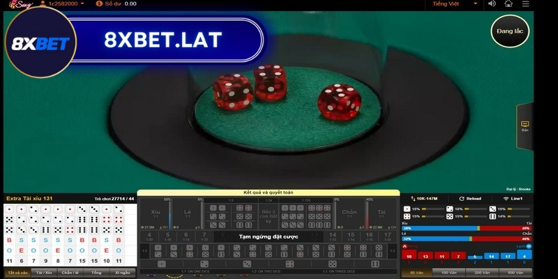 Tài Xỉu 8XBet - Game giải trí ấn tượng nhất tại nhà cái 2 Tài Xỉu 8XBet hay còn có tên gọi khác là Sicbo