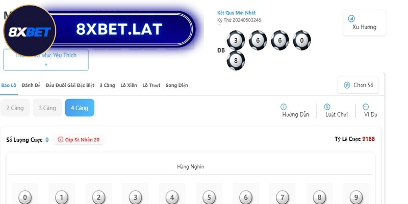 Lô đề miền Bắc 8Xbet dễ chơi dành cho người mới 4 Hình thức chơi đề 4 càng phải dự đoán 4 số cuối trong giải đặc biệt SXMB